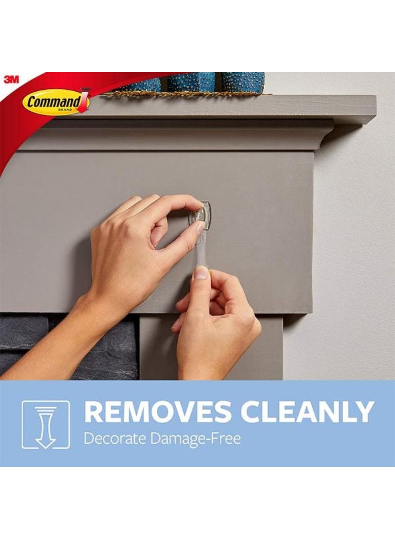 Command Damage-Free Hanging Mini Hooks with Strips Clear 70006970043 - Image 2