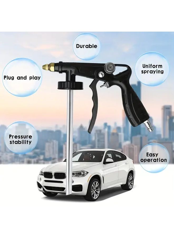 Adjustable Metal Airbrush Paint Sprayer For Auto Chassis Undercoating And Underbody Coating Uncharged Glue Gun Black - Image 3