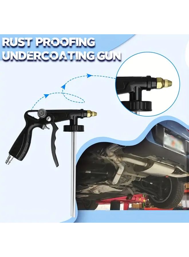 Adjustable Metal Airbrush Paint Sprayer For Auto Chassis Undercoating And Underbody Coating Uncharged Glue Gun Black - Image 4