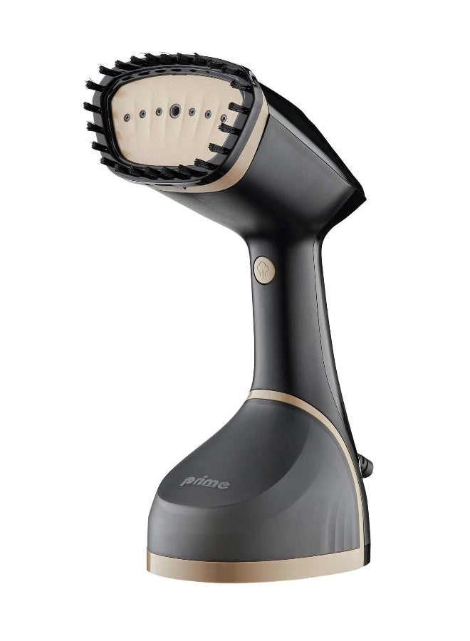 Prime Handheld Garment Steamer – Stainless Steel Soleplate, 220ml Removable Tank, Adjustable Steam, Includes Water Cup & Brush - Image 1