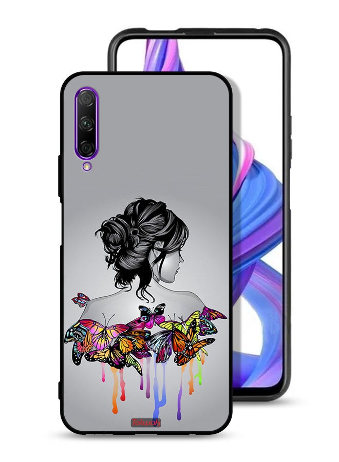 Tolwak Huawei Y9s Protective Case Cover Butterflies And Girl Abstract Art - Image 1