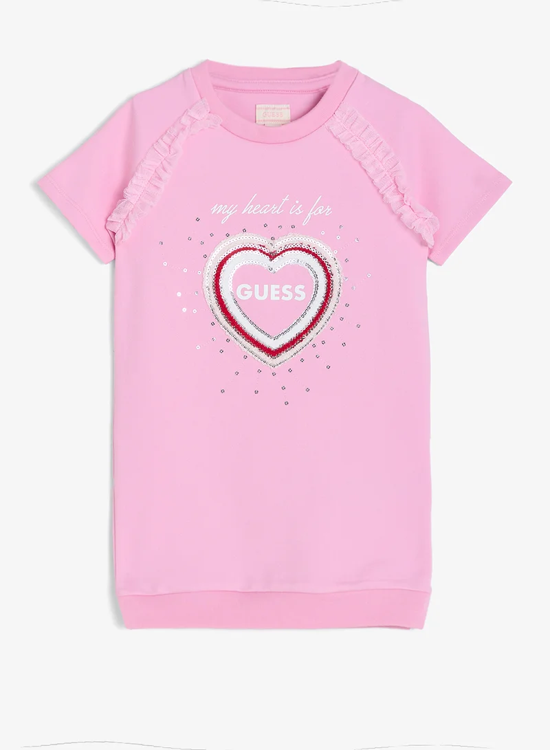 جس فستان قصير بأكمام قصيرة من بونتو ميلانو للأطفال الرضع