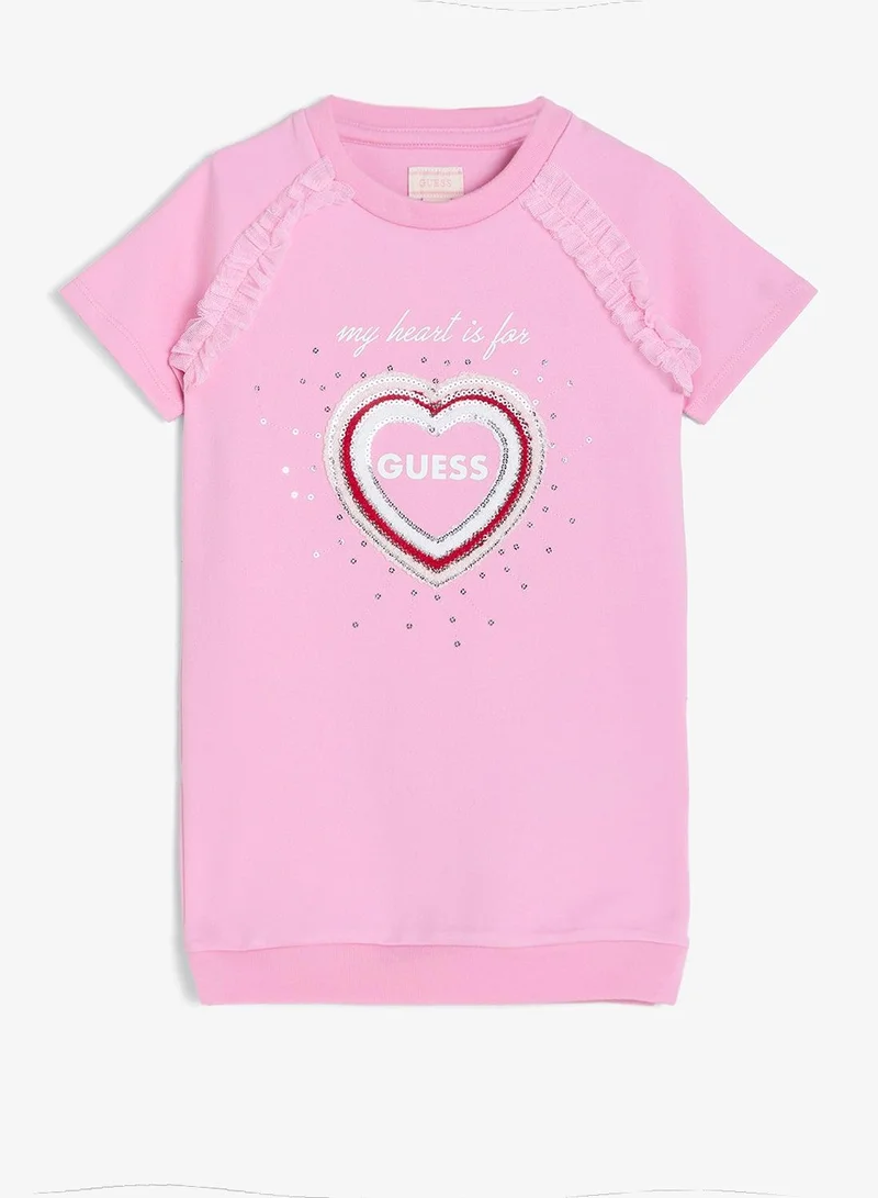 GUESS Infant Punto Milano Short Sleeve Mini Dress