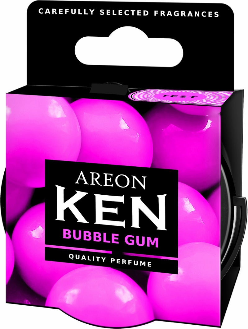 Areon Ken - Hanging Car, Gel Can Home and Office Air Freshener - Bubble Gum Scent - Image 4