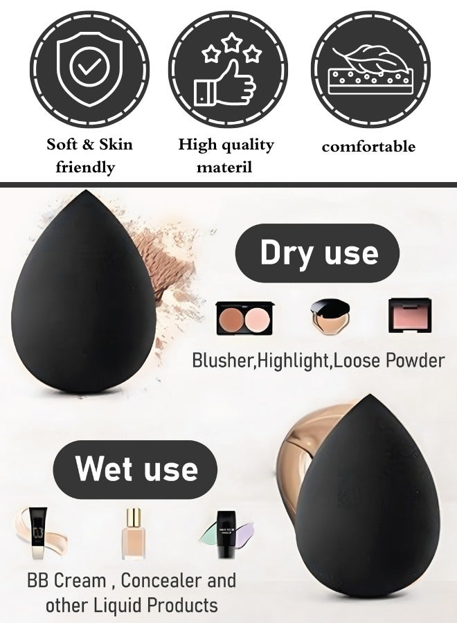 TRENZ Makeup Sponge Set12 Pieces Ultra Soft Latex-Free Foundation Sponges Flawless for Creams, Powders and Liquids - Image 2