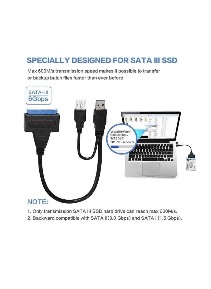 Raxoom USB 3.0 to SATA Series Male to Female Sata HDD SSD External Hard Drive Adapter Cable - Image 5