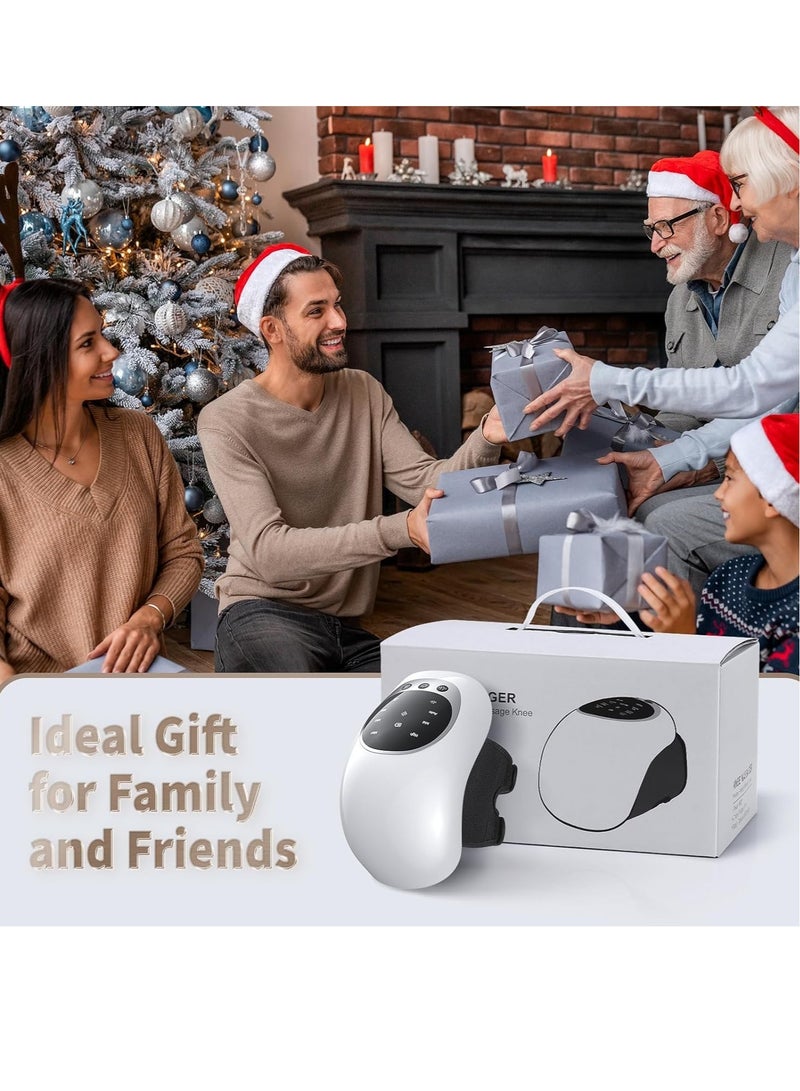 NEW Portable Knee Massager with Heat & Vibration – Smart Hot Compress, LED Screen, Infrared Laser Therapy for Joint Pain & Stiffness Relief - Image 4
