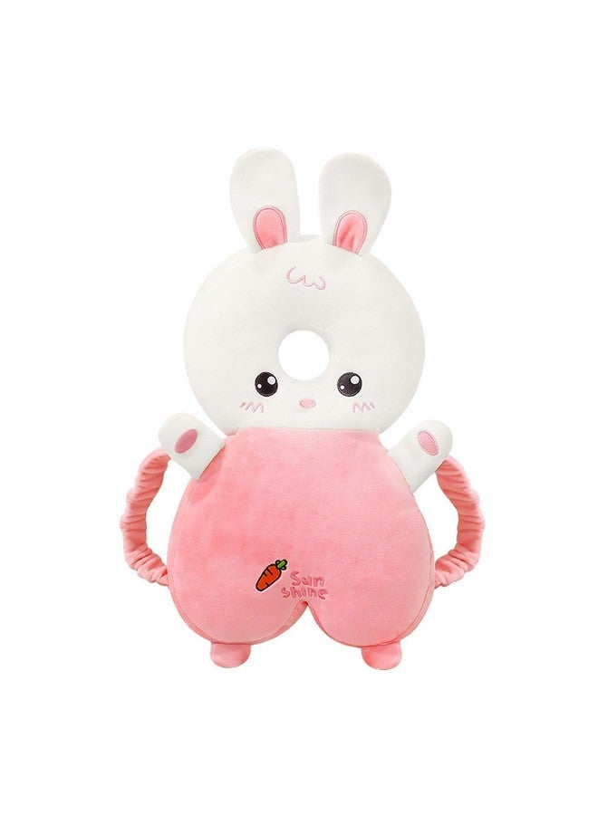 PandaEar Baby Head Protection Backpack, Walker Head Protector Toddler, Adjustable Baby Head Protection Backpack Wear Safety Pad, Soft & Comfortable (Pink Rabbit) - Image 1