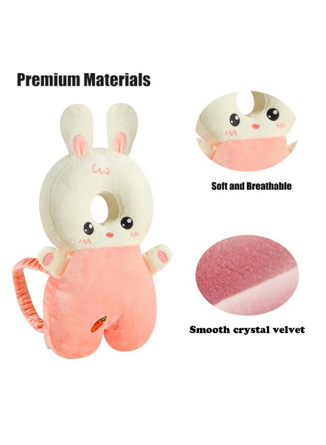 PandaEar Baby Head Protection Backpack, Walker Head Protector Toddler, Adjustable Baby Head Protection Backpack Wear Safety Pad, Soft & Comfortable (Pink Rabbit) - Image 5