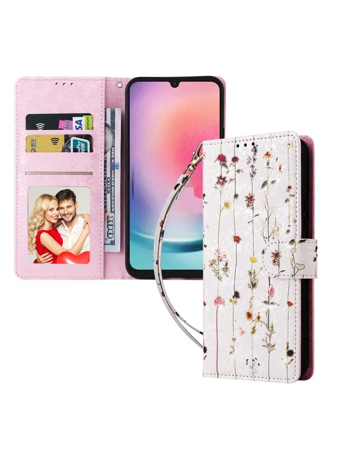 اس-توب جراب لهاتف Samsung Galaxy A24 5G، جراب هاتف جلدي مطلي بطبقة برونزية بتقنية RFID - Image 2