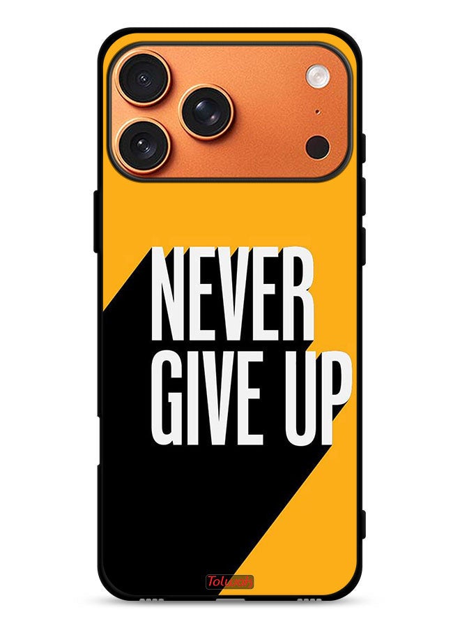 Tolwak Apple iPhone 17 Pro Max Protective Case Cover Never Give Up - Image 1