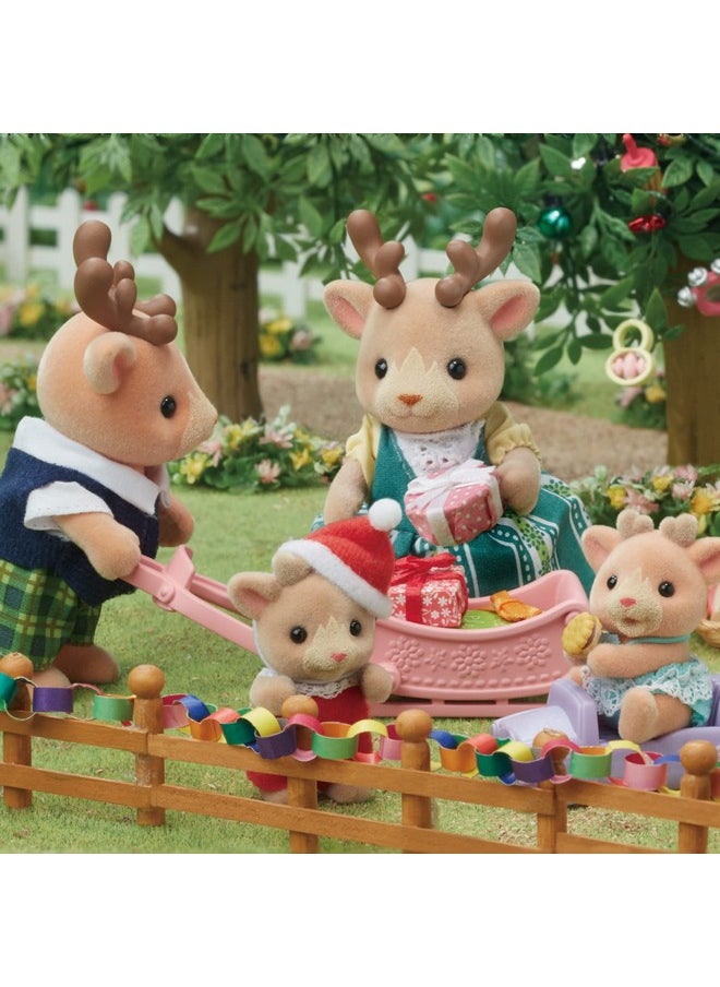Calico Critters Calico Critters Reindeer Family - Set of 4 Collectible Doll Figures for Ages 3+  - Image 4
