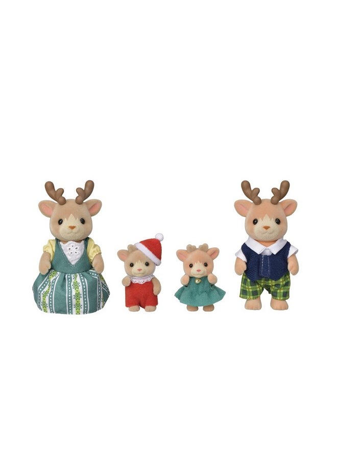 Calico Critters Calico Critters Reindeer Family - Set of 4 Collectible Doll Figures for Ages 3+  - Image 1
