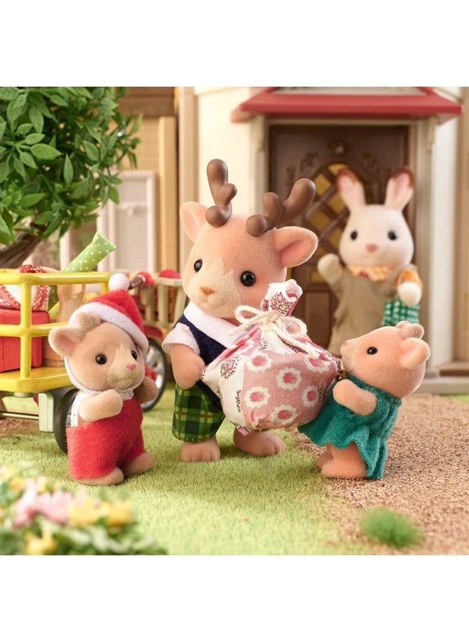 Calico Critters Calico Critters Reindeer Family - Set of 4 Collectible Doll Figures for Ages 3+  - Image 5