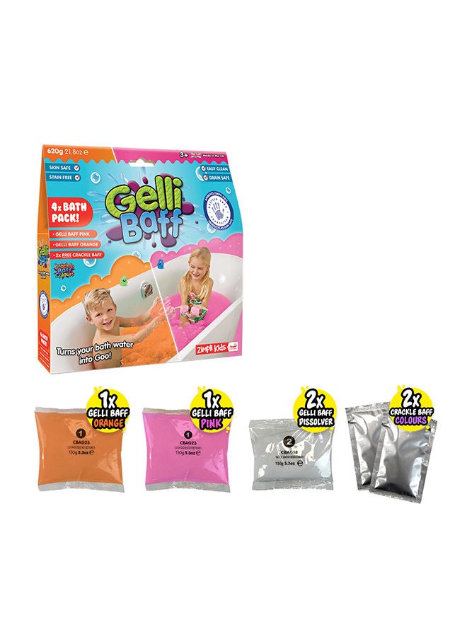 Zimpli Kids Gelli Baff Orangepink, 620 Gram 21.8oz - Image 1