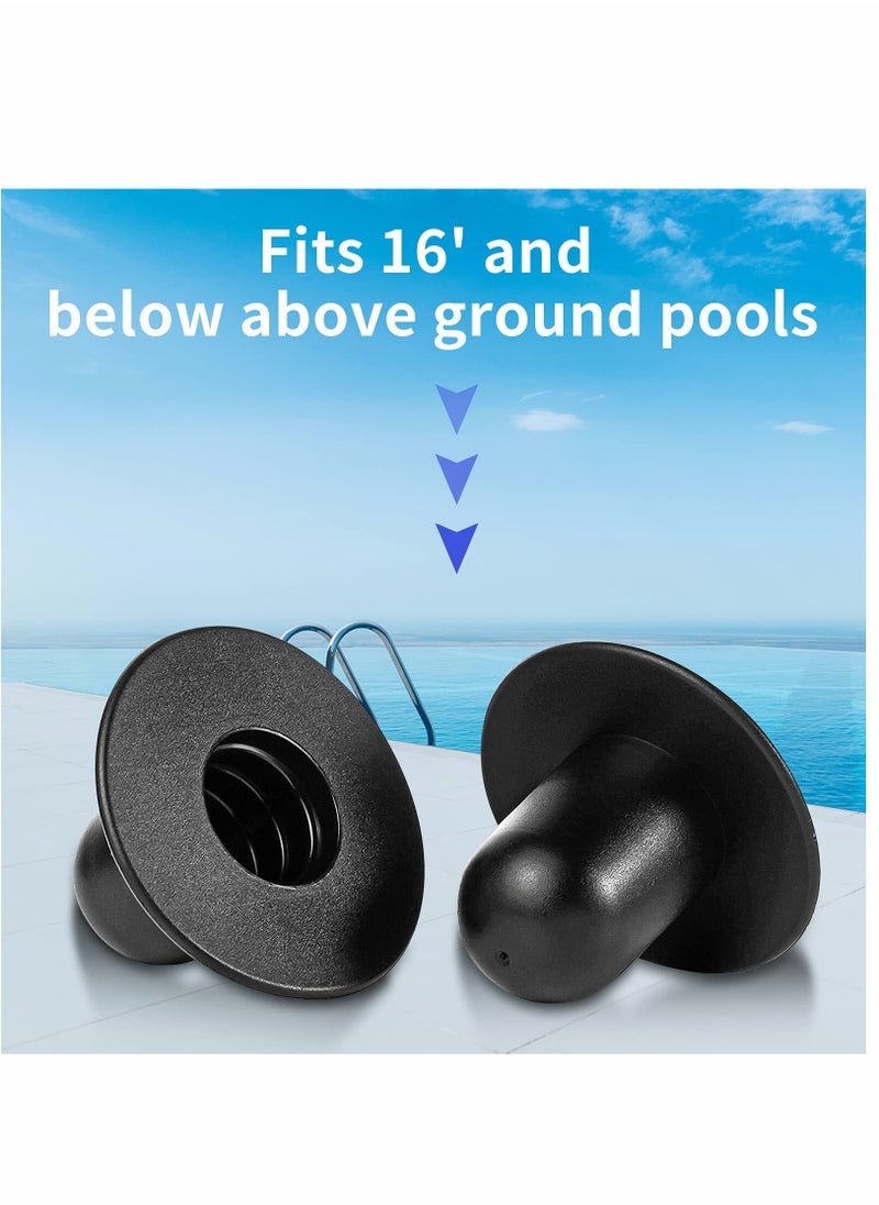 SYOSI - Pool Wall Valve Plug Pool Replacement Accessories Filter Pump Hole Plug Wall Plug Replacement Ground Swimming Pool Fitting Filter Pump Strainer Hole Plug Stopper for Intex Bestway Pools 4 Pack - Image 1