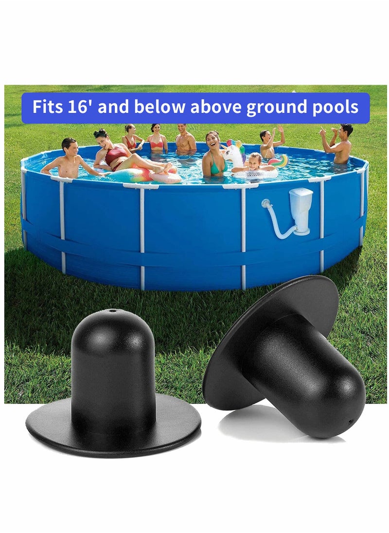 SYOSI - Pool Wall Valve Plug Pool Replacement Accessories Filter Pump Hole Plug Wall Plug Replacement Ground Swimming Pool Fitting Filter Pump Strainer Hole Plug Stopper for Intex Bestway Pools 4 Pack - Image 1
