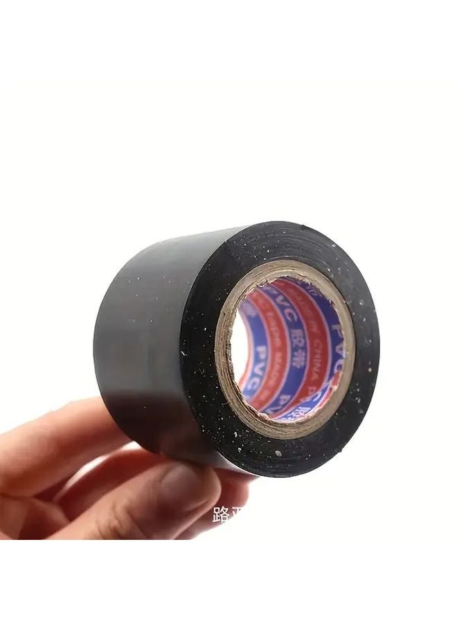 شريط PVC مطاطي أسود 1.57 بوصة × 393.7 بوصة مقاوم للماء ومقاوم للتآكل لاصق - Image 4