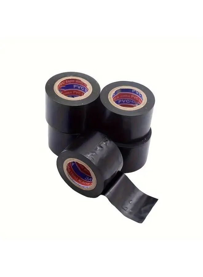 شريط PVC مطاطي أسود 1.57 بوصة × 393.7 بوصة مقاوم للماء ومقاوم للتآكل لاصق - Image 5