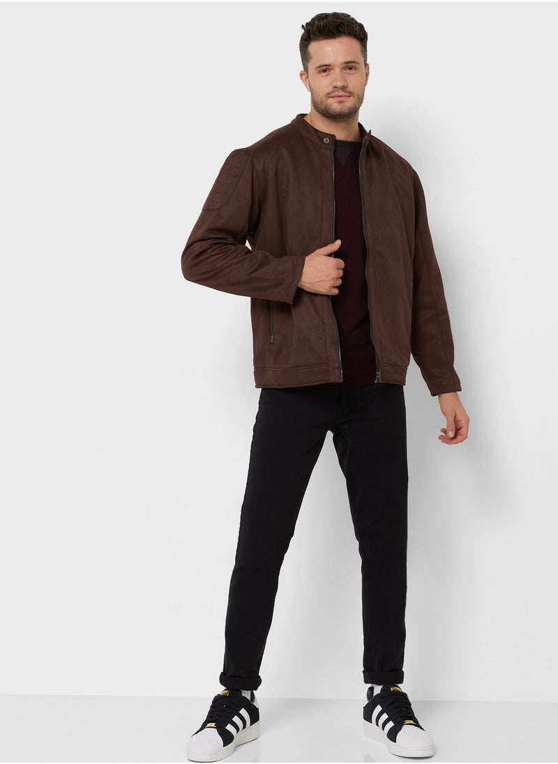 Seventy Five - Suede Biker Jacket - Image 1