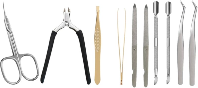 10-in-1 Eye & Nail Care Tool Set â€“ Precision Tweezers, Sharp Cuticle Scissors, Diamond Nail Files, Cuticle Trimmer, Busher Tool â€“ Professional Grooming Kit for Eye & Nails