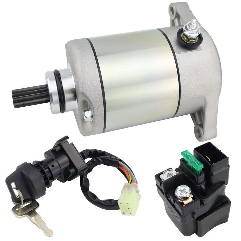 STABSOLI Starter Motor & Solenoid Relay for Suzuki ATV Eiger 400 - Image 1