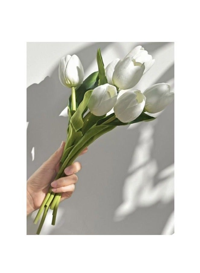 10 Branches Of Plants, Tulips, And Artificial Plants - Image 1