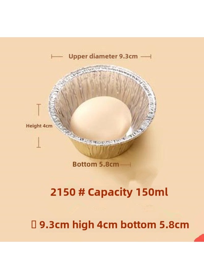 Baking Disposable Egg Tart Cup Tin Paper Cup Aluminum Foil Pudding Cup Air Fryer Special Paper Tin Paper Bowl Steamed Rice Cake Holder-Specifications:2150 Model 3000 - Image 1
