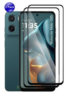 Motorola Moto G05 - 2 Pack Tempered Glass Screen Protector - Delicate Touch , Higher Transparency , Easy to Install ,Anti-scratch and Bubble-free Screen Protector - Black