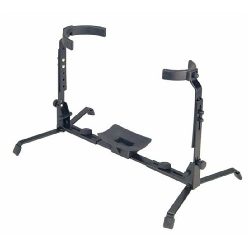 KM K&M Konig & Meyer 14940.000.55 Tuba Stand | Adjustable Height / Width | Rubber Covered Arms | Stable Sturdy Instrument Support | Bore Hole with Comb | Folds Easily For Travel | German Made | Black - Image 3