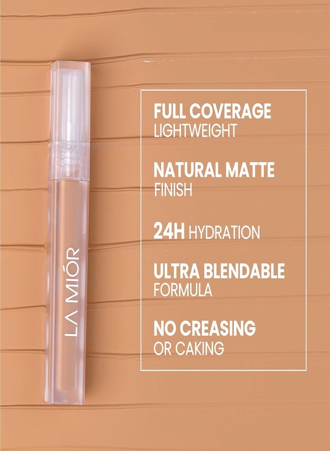 LAMIOR LA MIOR Luminous Retouch Concealer, Croissant - 6ml, Full Coverage, Long Wear, Blendable, Feather-Light, Hydrating, Luminous Finish, Sweat-Resistant, Vegan Formula for All-Day Radiance soft matte - Image 3