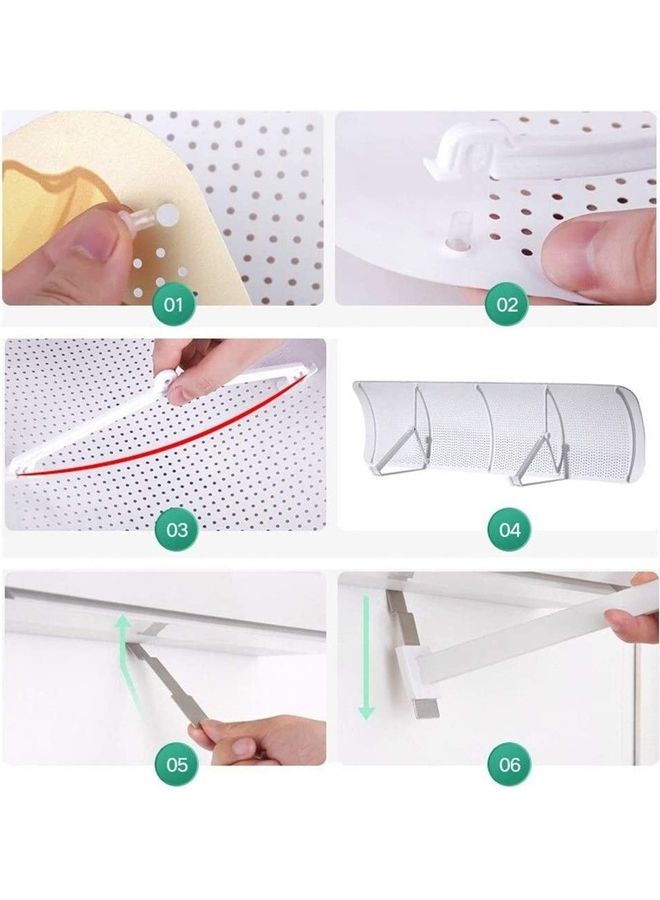 إسكدنيا غطاء قابل للتعديل لجهاز التكييف لمنع التهوية المباشرة J265 أبيض - Image 2