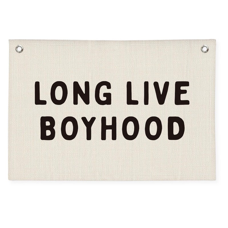 PLKMN 368LH-banner-boyhood Canvas Banner - Image 1