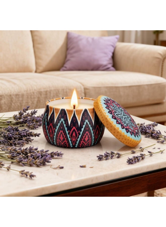 3-Pack 100% Natural Soy Wax Scented Candles – Set of 3 Assorted Fragrance Candles, Up to 30 Hours Burn Time Each, Premium Aromatherapy Home Fragrance Candles for Bedroom, Bathroom & Living Room, Elegant Decorative Gift Set - Image 5
