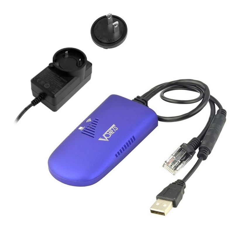 VONETS WiFi Bridge 2.4GHz Wireless Ethernet Bridge Signal Repeater WiFi Hotspot RJ45 to WiFi Convert for DVR, Monitoring, IP Printer, Network Device VAP11G-300 with Power Supply Adapter - Image 1