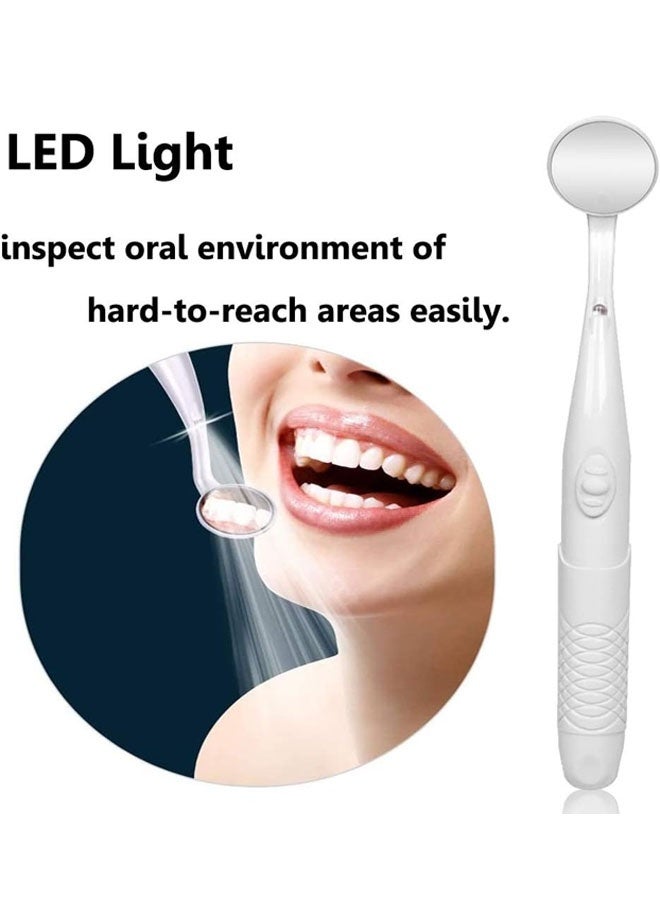 Dental Mirror with Light,Teeth  Inspection LED Anti-Fog Mouth Mirror,Dentist Oral Care Tool - Image 2