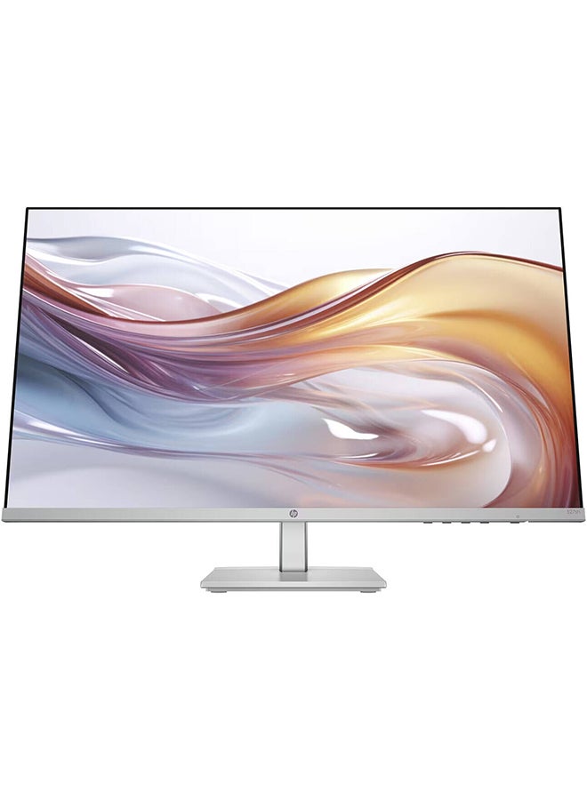 HP Series 5 527SH Monitor, 27" FHD IPS Display, 100Hz Refresh Rate, 5ms (GtG with Overdrive) Response Time, Adjustable Height & Tilt, 3-Sided Micro-Edge Bezel, 16.7m Black/Silver - Image 1