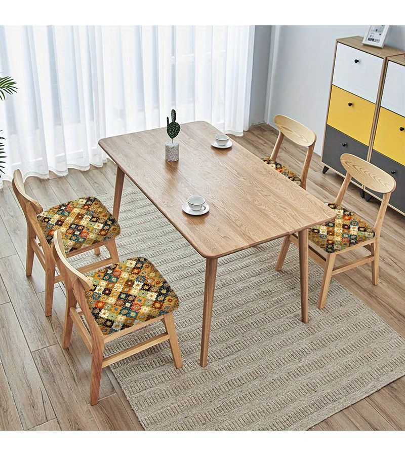 4pcs Boho Style Vibrant Cushion Decoration Set For Home Kitchen Party Universal All Seasons - Image 3