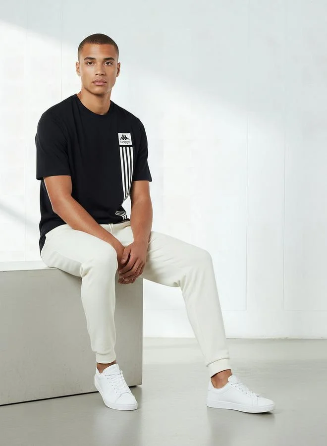 Kappa WHITE Kappa Men Essential Joggers with Drawstring Closure for Men | Best Price UAE