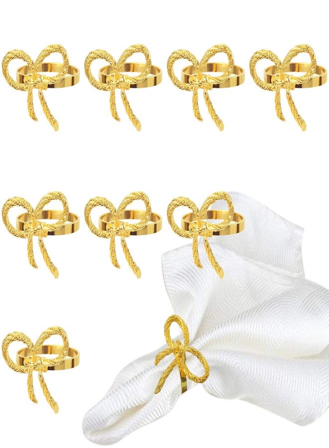 BEAVOING Pack of 12 Napkin Rings Alloy Hollow Out Flower Napkin Holder Dinning Table Napkin Ring for Dinner Parties Wedding Banquet Table Setting Family Gatherings Table Decor（Gold，12） - Image 1