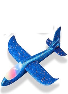Generic Hand Launch Throwing Glider Aircraft Foam Airplane Toy Plane Model Outdoor Fun Sports Plane model For Kids Toys (Blue)  - Image 1
