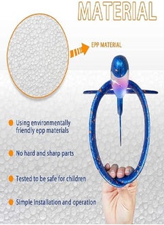 Generic Hand Launch Throwing Glider Aircraft Foam Airplane Toy Plane Model Outdoor Fun Sports Plane model For Kids Toys (Blue)  - Image 3
