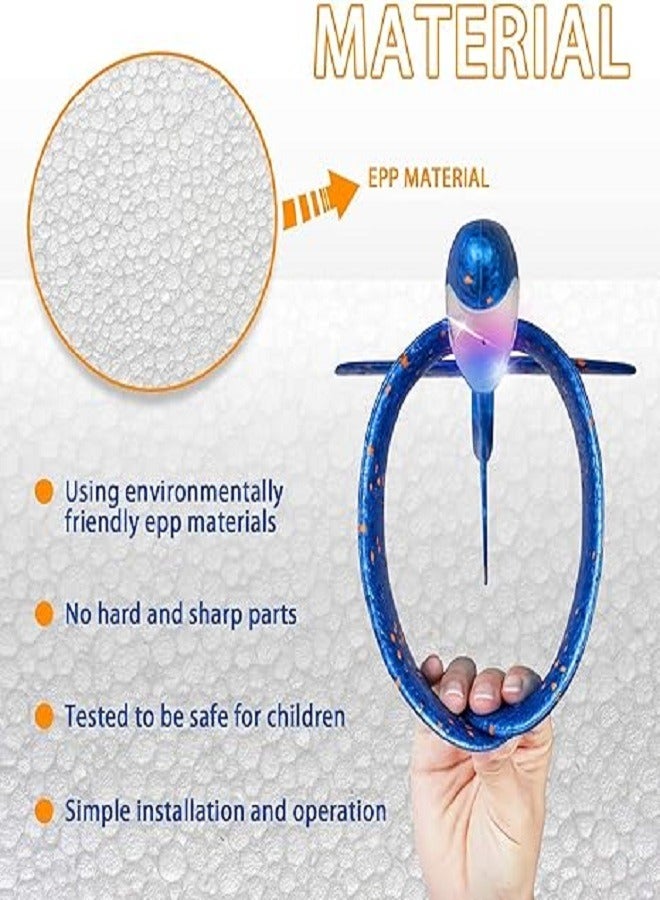 Hand Launch Throwing Glider Aircraft Foam Airplane Toy Plane Model Outdoor Fun Sports Plane model For Kids Toys (Blue) - Image 3