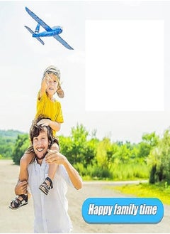 Generic Hand Launch Throwing Glider Aircraft Foam Airplane Toy Plane Model Outdoor Fun Sports Plane model For Kids Toys (Blue)  - Image 4