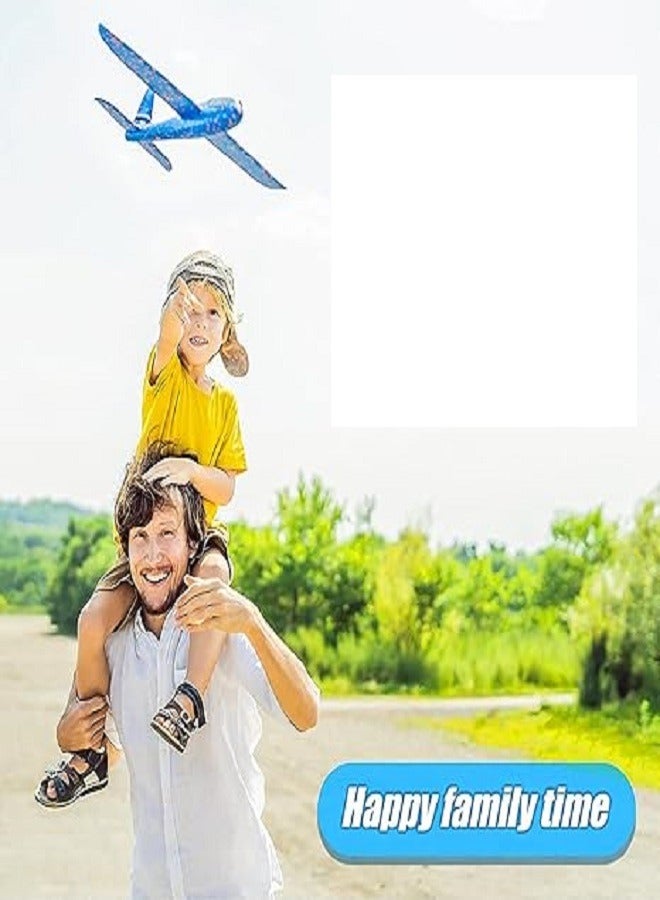 Hand Launch Throwing Glider Aircraft Foam Airplane Toy Plane Model Outdoor Fun Sports Plane model For Kids Toys (Blue) - Image 4