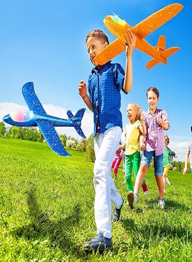 Hand Launch Throwing Glider Aircraft Foam Airplane Toy Plane Model Outdoor Fun Sports Plane model For Kids Toys (Blue) - Image 5