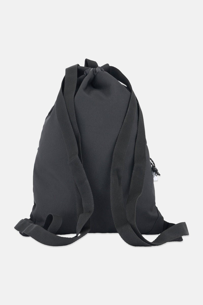 Reebok حقيبة ظهر بسحاب للرجال بشعار مطرز، سوداء - Image 2