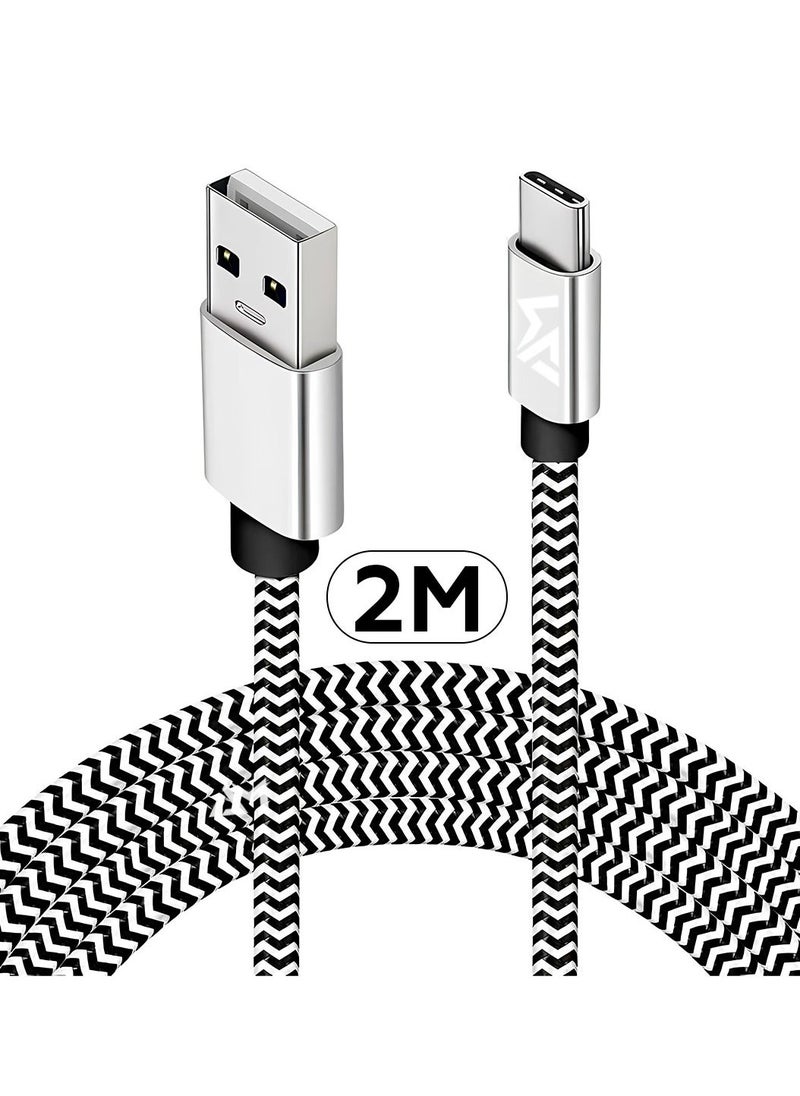 Raxoom 60W Cable Type A to Type С 2m, 480 Mbps Speed USB A to USB C Cable Fast Charging Cord for Phones Tablets Notebooks Apple iPhone 16 15 Pro Max Plus iPad Air Mini MacBook Samsung Galaxy S24 Xiaomi - Image 1