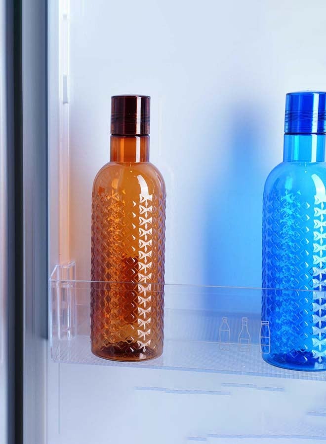 Pan Home Aqua Diamond Water Bottle 1L - Brown - Image 1