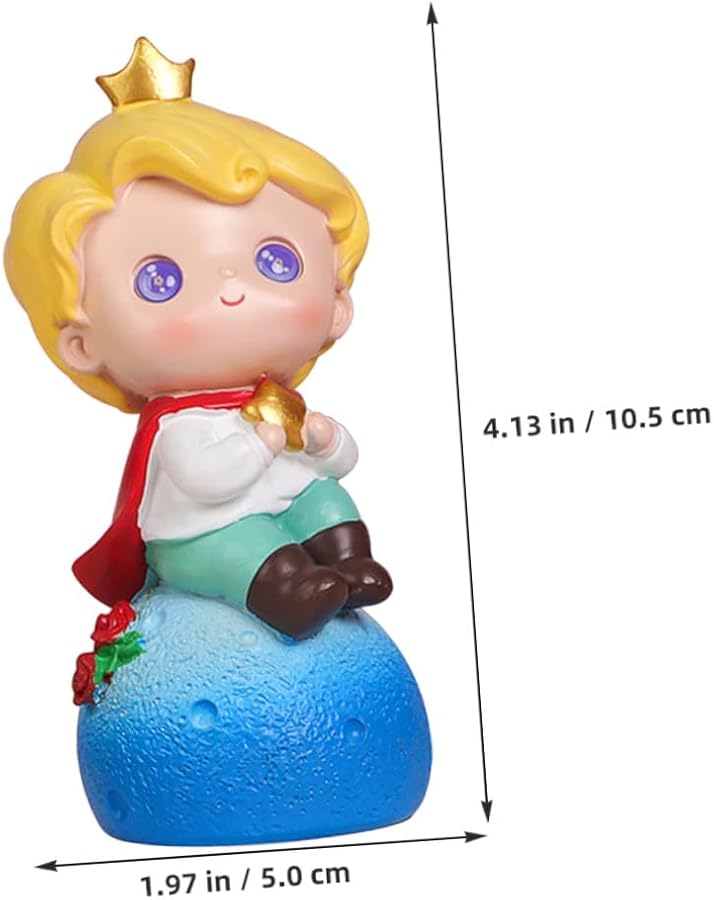 Resin Cartoon Doll Cake Topper Birthday Party Decoration For Boy Desktop Sculpture - Image 3